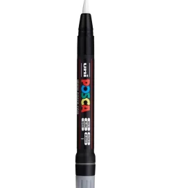 Posca Tuscher Og Farver*Tuscher m. Pensel-spids - PCF-350 - 3 stk. - Hvid/Sort