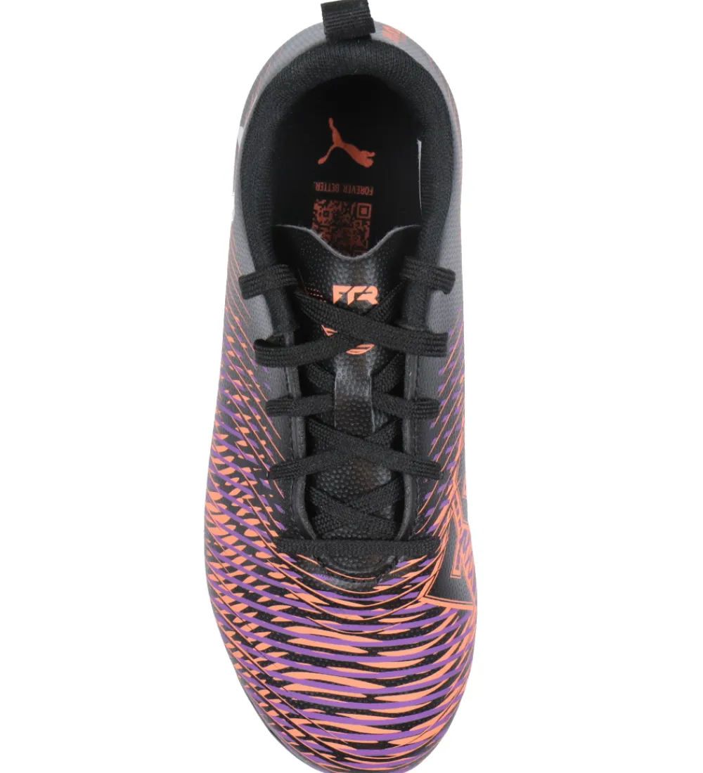 Fodboldstøvler - Kunst (Ag)|Fodboldstøvler - Græs (Fg)-Puma Fodboldstøvler - Future 8 Play MG Jr - Black