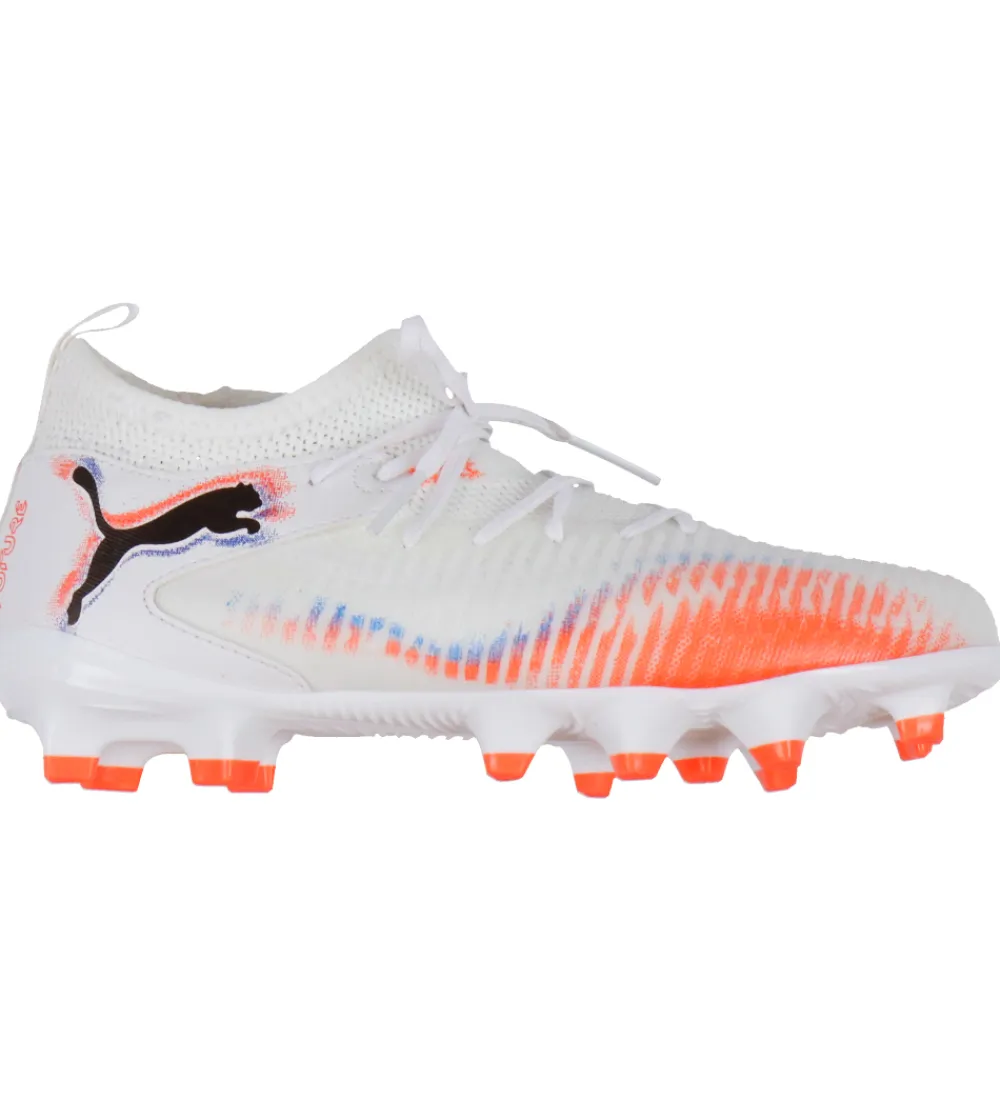 Puma Fodboldstøvler - Kunst (Ag)|Fodboldstøvler - Græs (Fg)*Fodboldstøvler - Future 8 Match FG/AG Jr - White/ Black