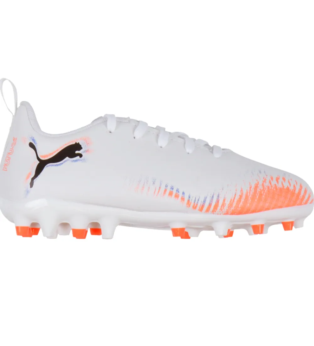 Puma Fodboldstøvler - Kunst (Ag)|Fodboldstøvler - Græs (Fg)*Fodboldstøvler - Future 8 Play MG Jr - Hvid/ Sort/Glowi