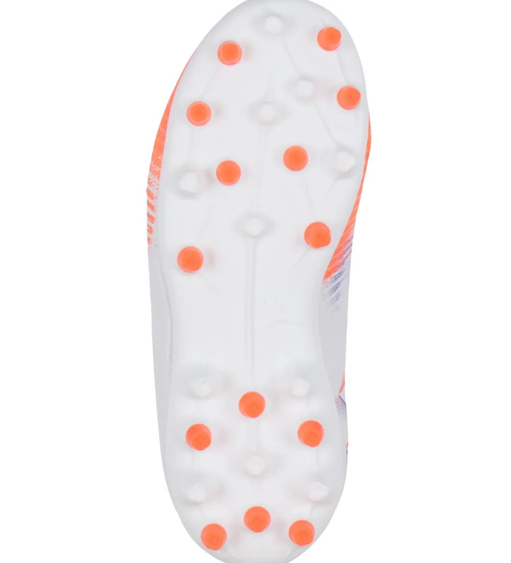 Puma Fodboldstøvler - Kunst (Ag)|Fodboldstøvler - Græs (Fg)*Fodboldstøvler - Future 8 Play MG Jr - Hvid/ Sort/Glowi
