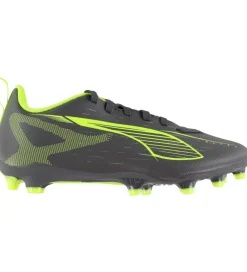 Puma Fodboldstøvler - Græs (Fg)*Fodboldstøvler - Ultra 5 Play FG/AG Jr - Silver Yellow/Aged