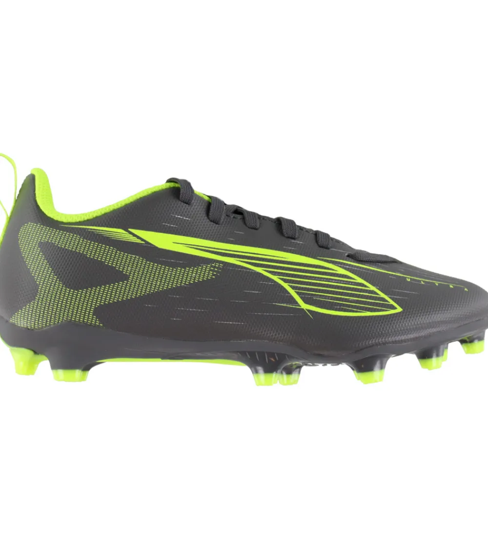 Puma Fodboldstøvler - Græs (Fg)*Fodboldstøvler - Ultra 5 Play FG/AG Jr - Silver Yellow/Aged