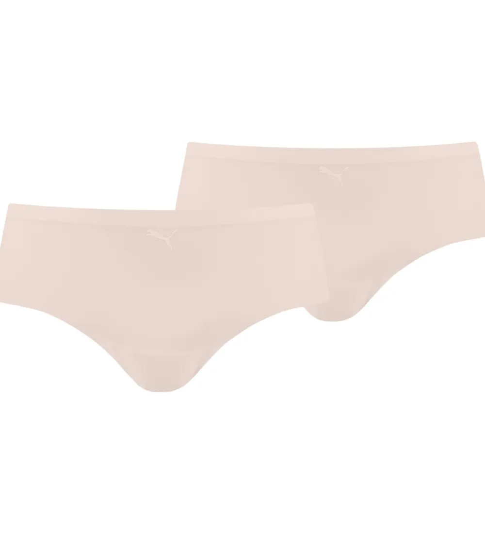Undertøj-Puma Hipsters - Mikrofiber - Seamless - 2-pak - Rose Dust