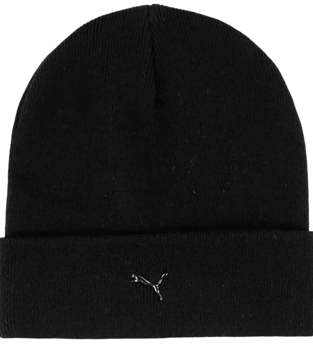 Huer Og Hatte-Puma Hue - Strik - Metal Cat - Black