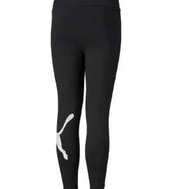 Puma Gymnastiktøj*Leggings - Active - Sort m.Hvid Logo