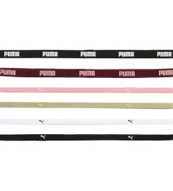Hårbånd-Puma Pandebånd - 6-pak - Ruby Shimmer/Pink/Lux Army