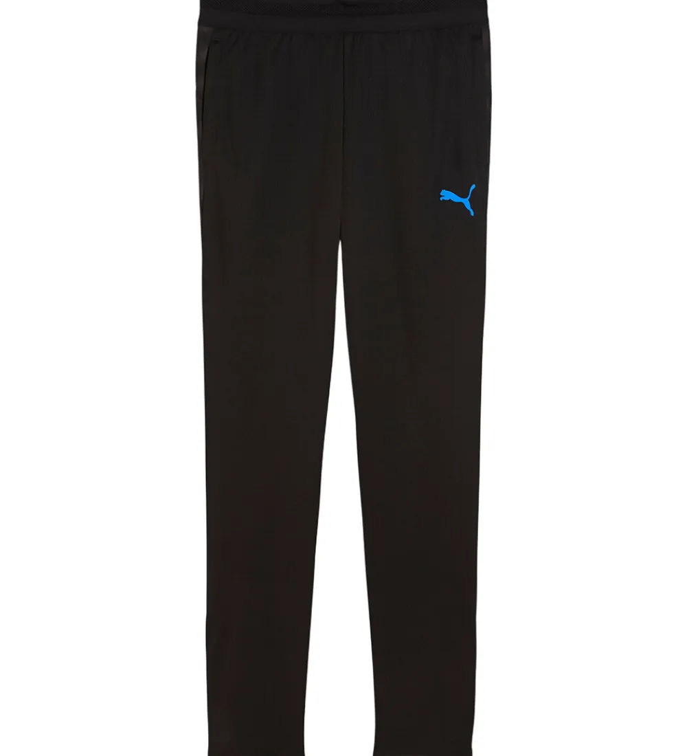 Træningsbukser|Træning Og Gymnastik-Puma Træningsbukser - Individual Cup - Sort m. Blå