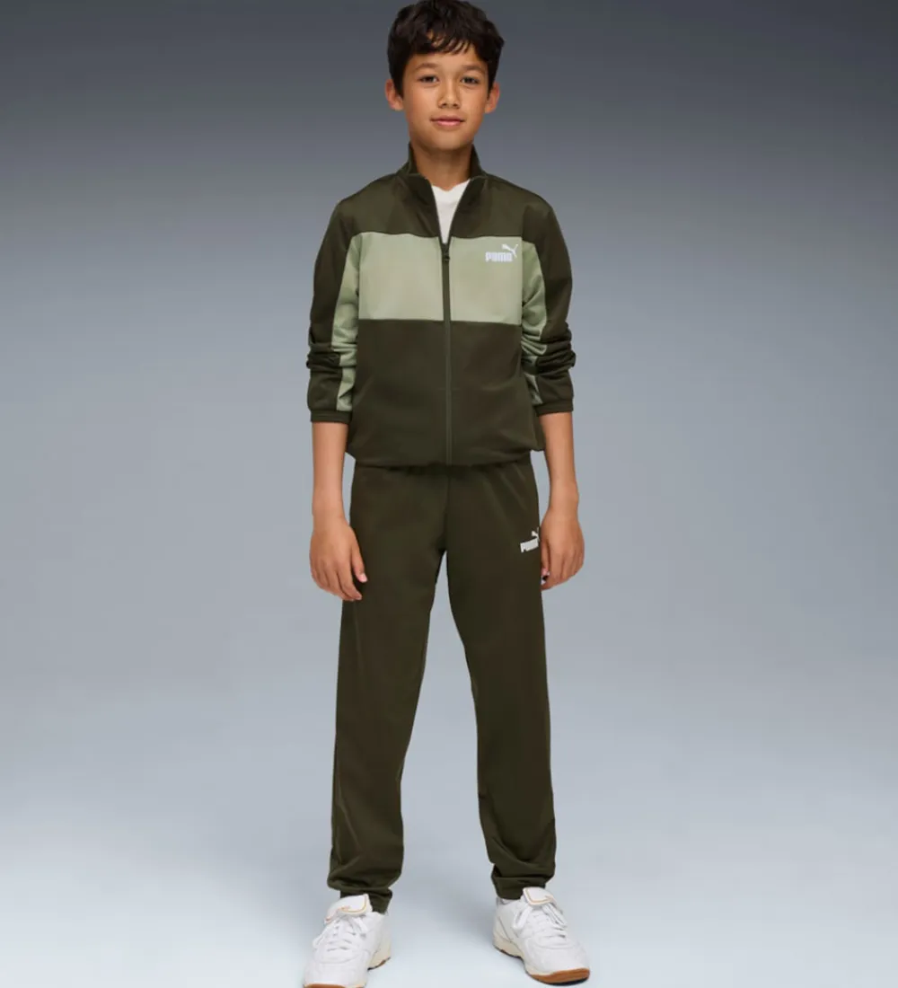 Puma Træningssæt*Træningssæt - Poly Colorblock - Dark Olive