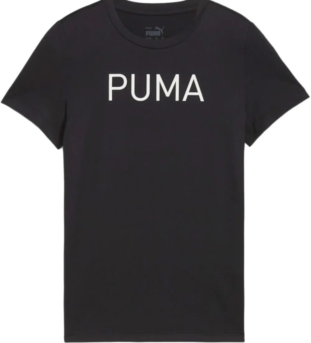 Puma T-Shirts Og Toppe*T-shirt - Fit Tee - Sort
