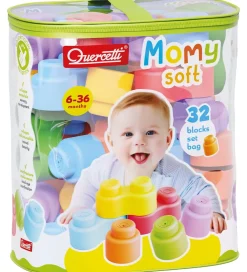 Konstruktionslegetøj|Byg Og Klodser-Quercetti Klodser - 32 stk - Momy Soft - 04143