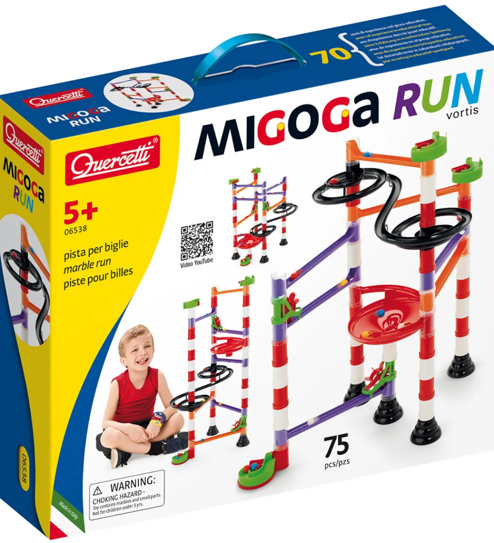 Kuglebaner-Quercetti Kuglebane - Migoga Run Vortis - 75 Dele - 6538