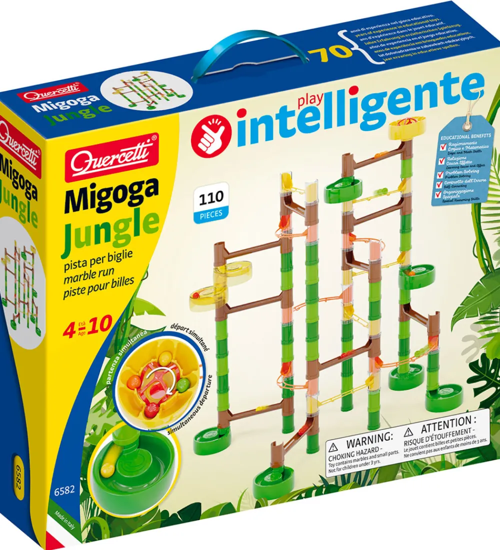 Kuglebaner-Quercetti Kuglebane - Migoga Jungle Marble Run - 108 Dele - 6582