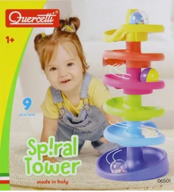 Quercetti Kuglebaner*Kuglebane - Spiral Tower - 10 Dele - 6501