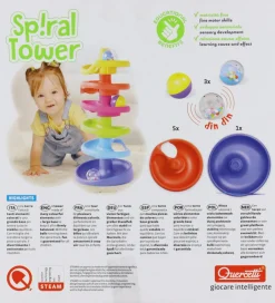 Quercetti Kuglebaner*Kuglebane - Spiral Tower - 10 Dele - 6501