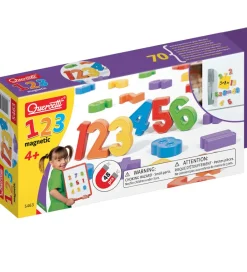 Magnetlegetøj-Quercetti Magnetiske Tal og Matematik - 123 - 48 Dele - 05463