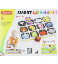 Quercetti Magnetlegetøj*Puslespil - Magnetisk Puslespil m. Farver