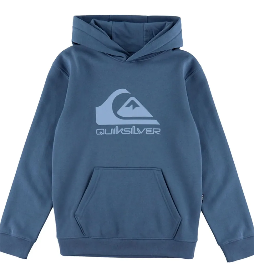 Hættetrøjer-Quiksilver Hættetrøje - Comp Logo - China Blue