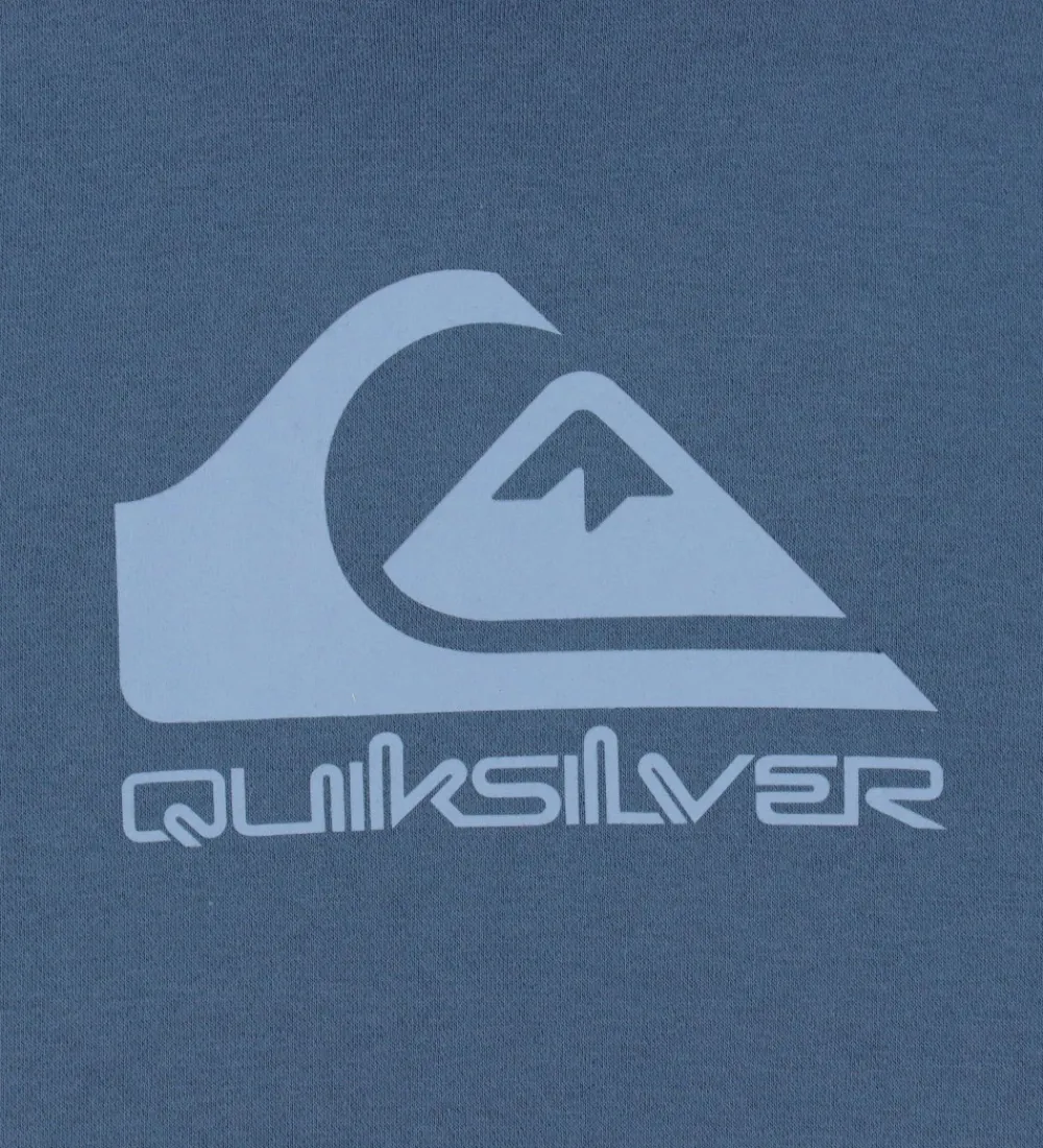 Hættetrøjer-Quiksilver Hættetrøje - Comp Logo - China Blue