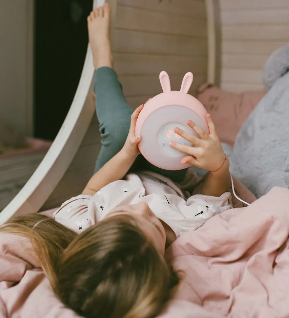 Natlamper|Lamper-Rabbit & Friends Lampe - Wake Up - 20x15x6 cm - Pink