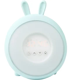 Rabbit & Friends Natlamper|Fritstående Lamper*Vækkeur m. Lys - 20x15x6 cm - Wake Up - Blå