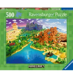 Ravensburger Puslespil*Puslespil - 500 Brikker - World of Minecraft
