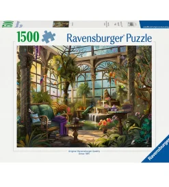 Puslespil-Ravensburger Puslespil - 1500 Brikker - The Greenhouse