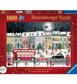 Puslespil-Ravensburger Puslespil - 1000 Brikker - London's Christmas Spiri