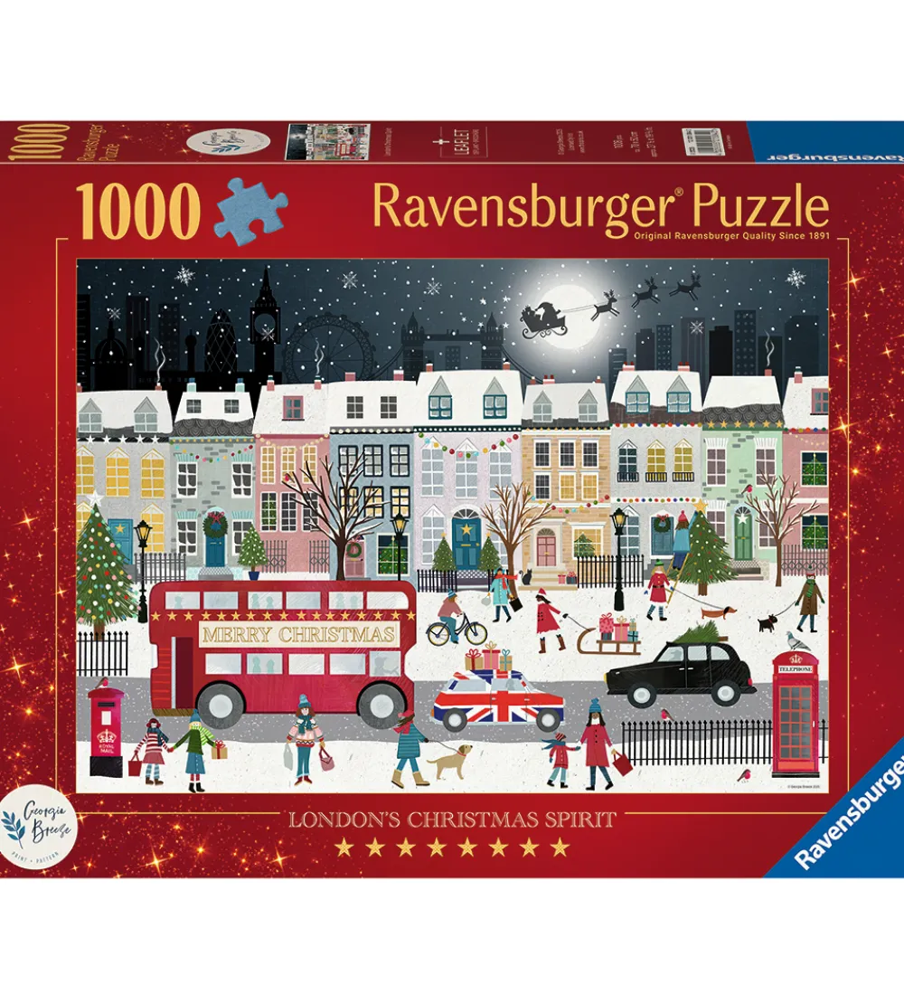 Puslespil-Ravensburger Puslespil - 1000 Brikker - London's Christmas Spiri