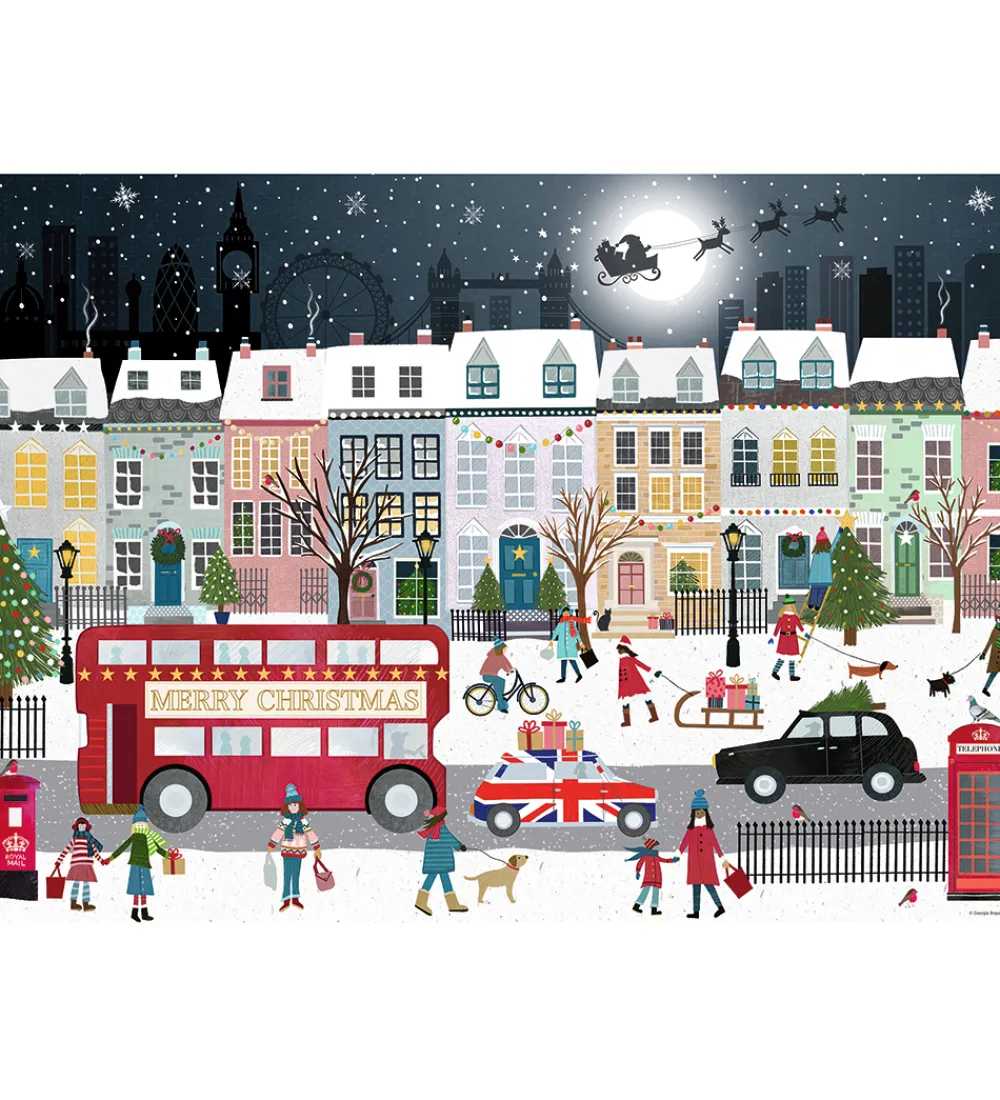 Puslespil-Ravensburger Puslespil - 1000 Brikker - London's Christmas Spiri