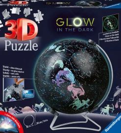 Ravensburger Puslespil*Puslespil - 3D - 180 Brikker - Glow Dark Starglobe