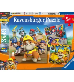 Puslespil-Ravensburger Puslespil - 3x49 Brikker - Rubble & Crew