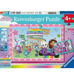 Ravensburger Puslespil*Puslespil - 2x24 Brikker - Gabby's Dollhouse