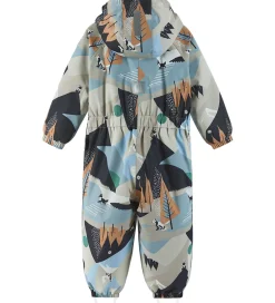 Flyverdragter-Reima Flyverdragt - Puhuri - Earthy Beige m. Print