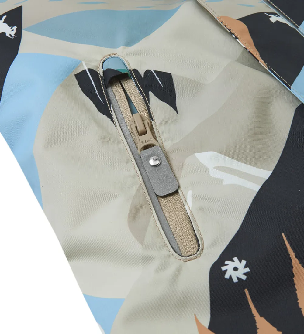 Flyverdragter-Reima Flyverdragt - Puhuri - Earthy Beige m. Print