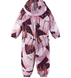 Flyverdragter-Reima Flyverdragt - Puhuri - Grey Pink m. Print