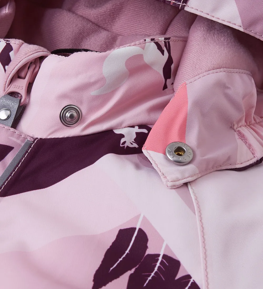 Flyverdragter-Reima Flyverdragt - Puhuri - Grey Pink m. Print