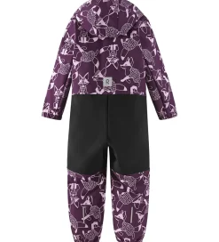 Softshell-Reima Softshelldragt m. Fleece - Nurmes - Lilla m. Ræve