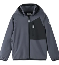 Softshell-Reima Softshelljakke m. Fleece - Mukana - Grå/Sort