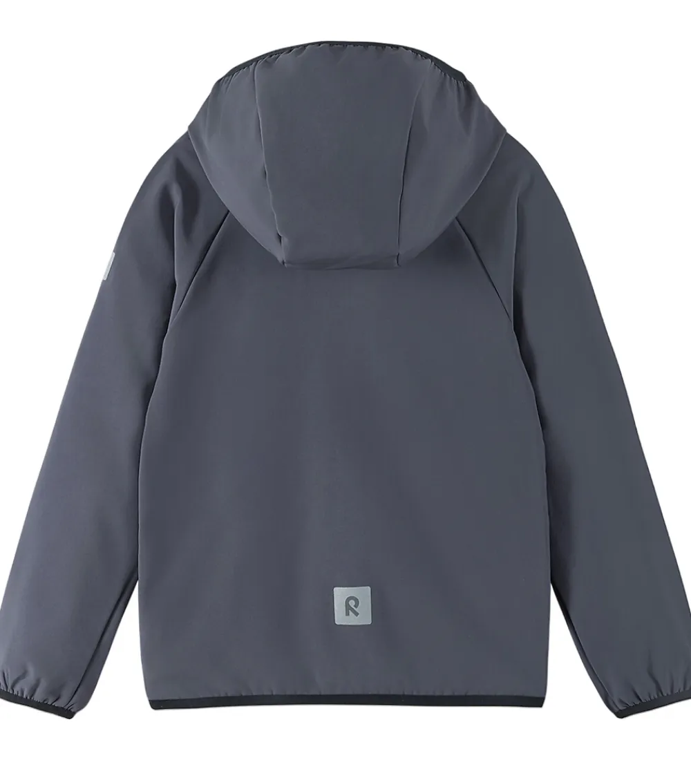Softshell-Reima Softshelljakke m. Fleece - Mukana - Grå/Sort