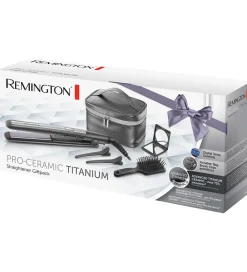 Hårstyling|Glattejern-Remington Glattejern m. Tilbehør - PRO-Ceramic Titanium - S5506G