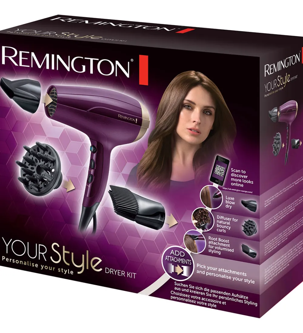 Remington Hårtørrere|Hårstyling*Hårtørrer - Your Style Dryer Kit - D5219