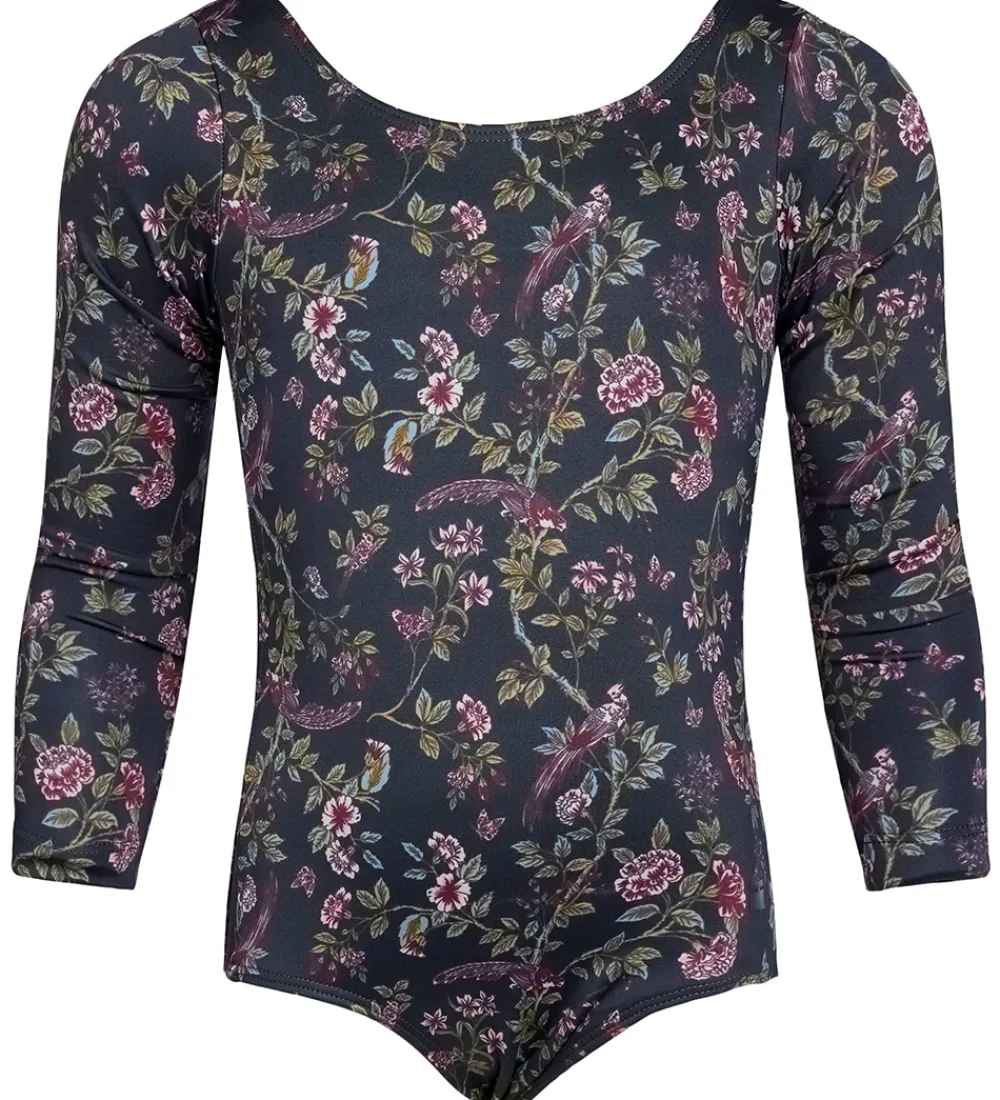Gymnastiktøj-Rethinkit Gymnastikdragt - Frida - Flower Birds