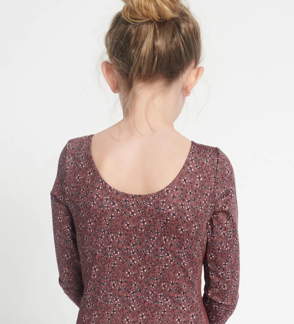 Rethinkit Gymnastiktøj*Gymnastikdragt - Frida - Rose Brown Flowers