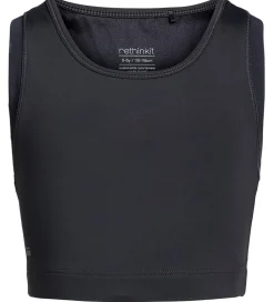 T-Shirts Og Toppe-Rethinkit Sportstop - Cropped - Thea - Sort