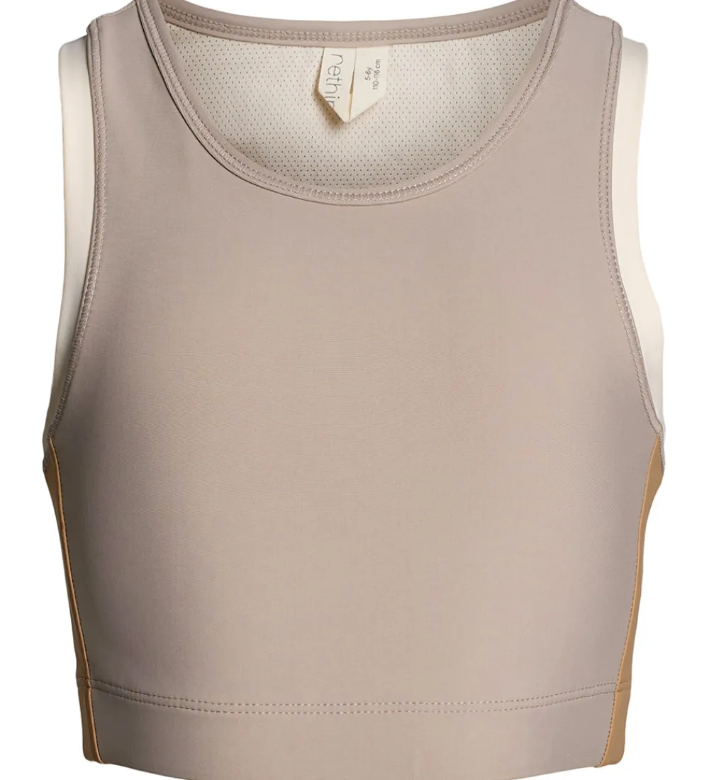 T-Shirts Og Toppe-Rethinkit Sportstop - Cropped - Thilde - Mocha
