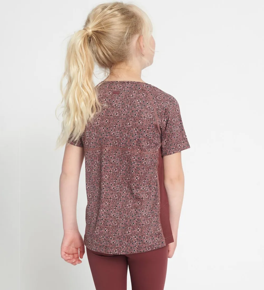 T-Shirts Og Toppe-Rethinkit T-shirt - Carla - Rose Brown Flowers