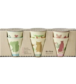 Rice Kop Og Tudekop*Kopper - Melamin - 6 stk. - 160 ml - Creme/Sweet Jungle