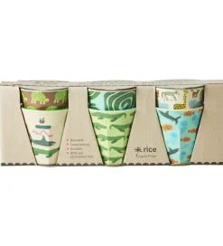 Kop Og Tudekop-Rice Kopper - Melamin - 6 stk. - 160 ml - Mint/Wildlife