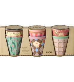 Rice Kop Og Tudekop*Kopper - Melamin - 6 stk. - 160 ml - All You Need Is Love